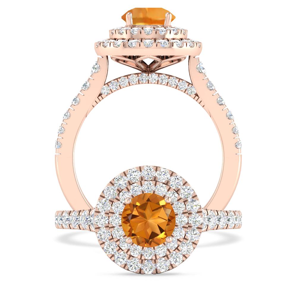 Rose Gold - Citrine