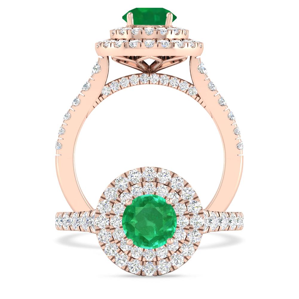 Rose Gold - Emerald