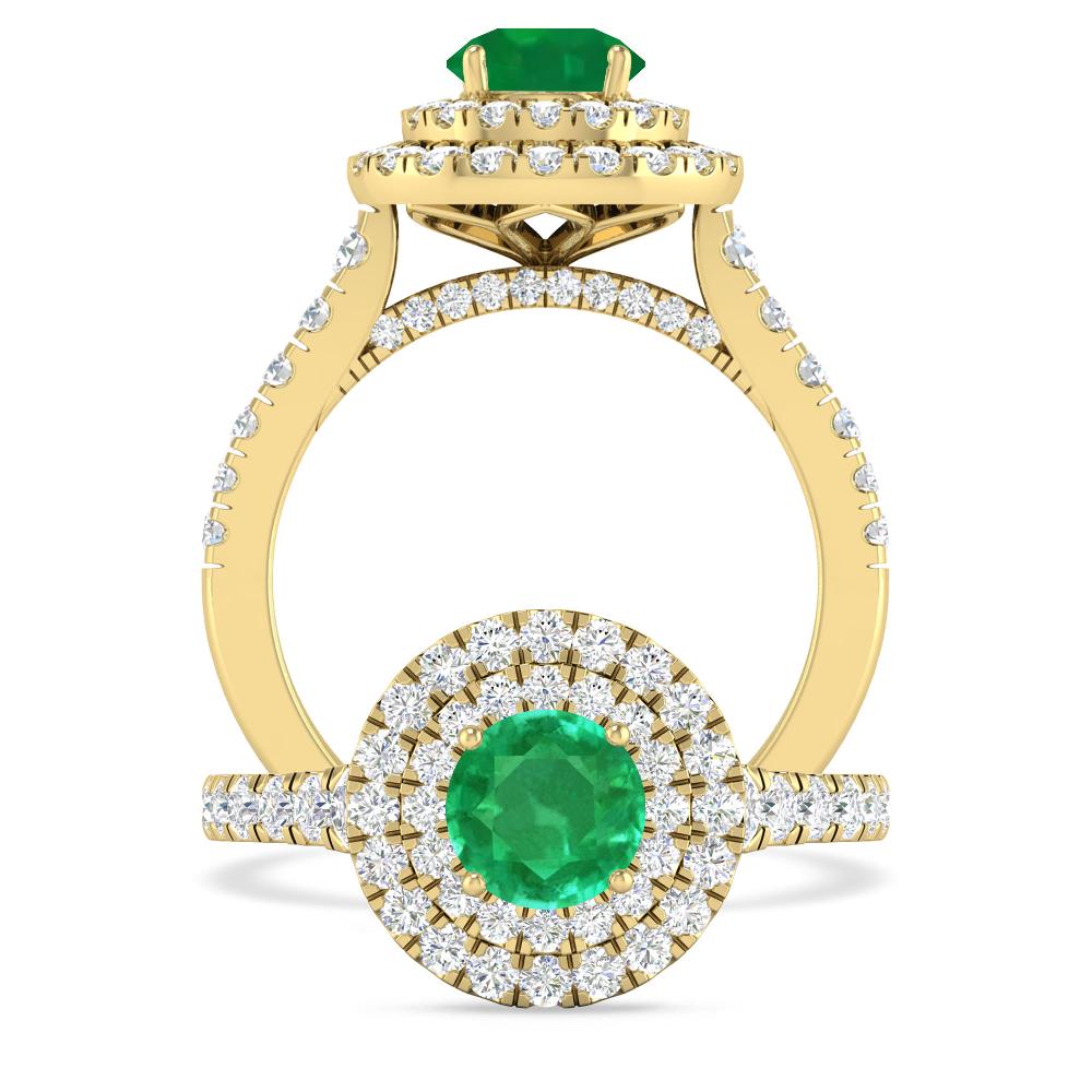 Yellow Gold - Emerald