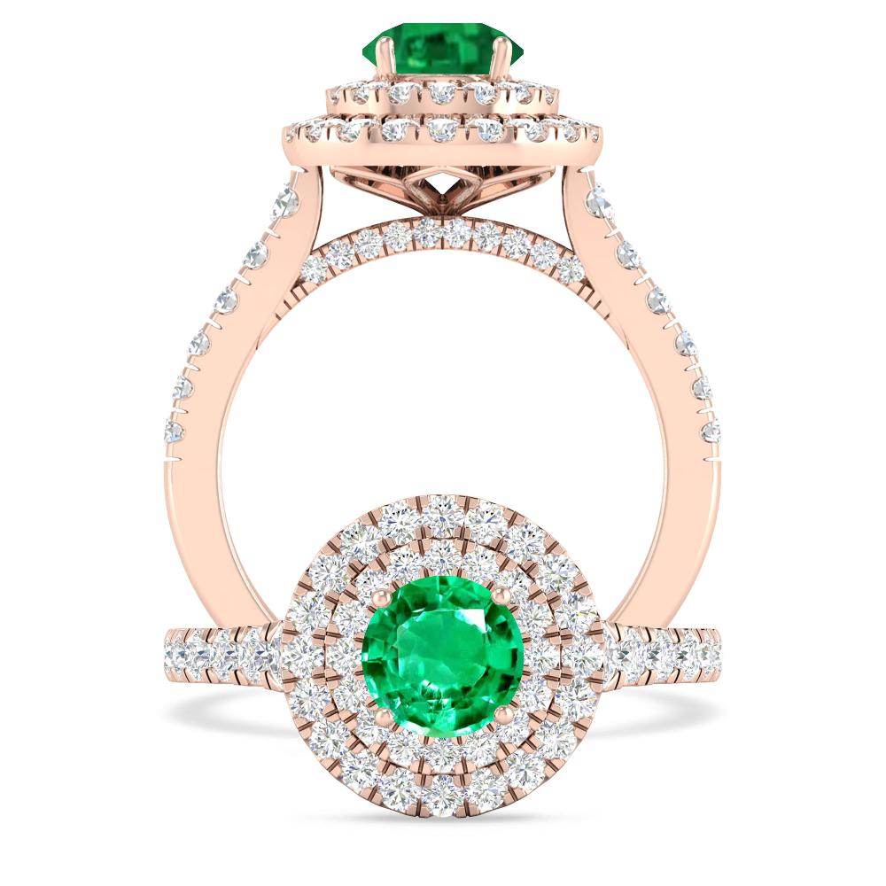 Rose Gold - Emerald