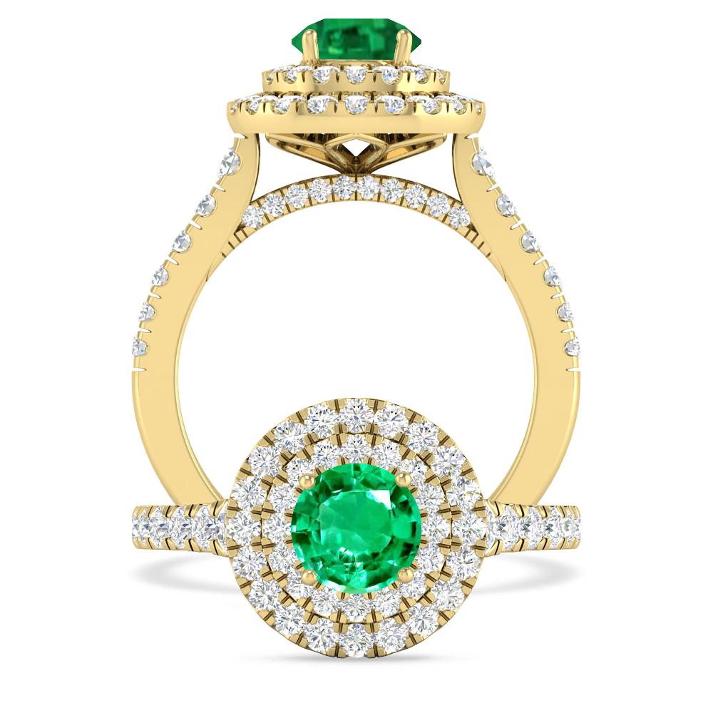 Yellow Gold - Emerald