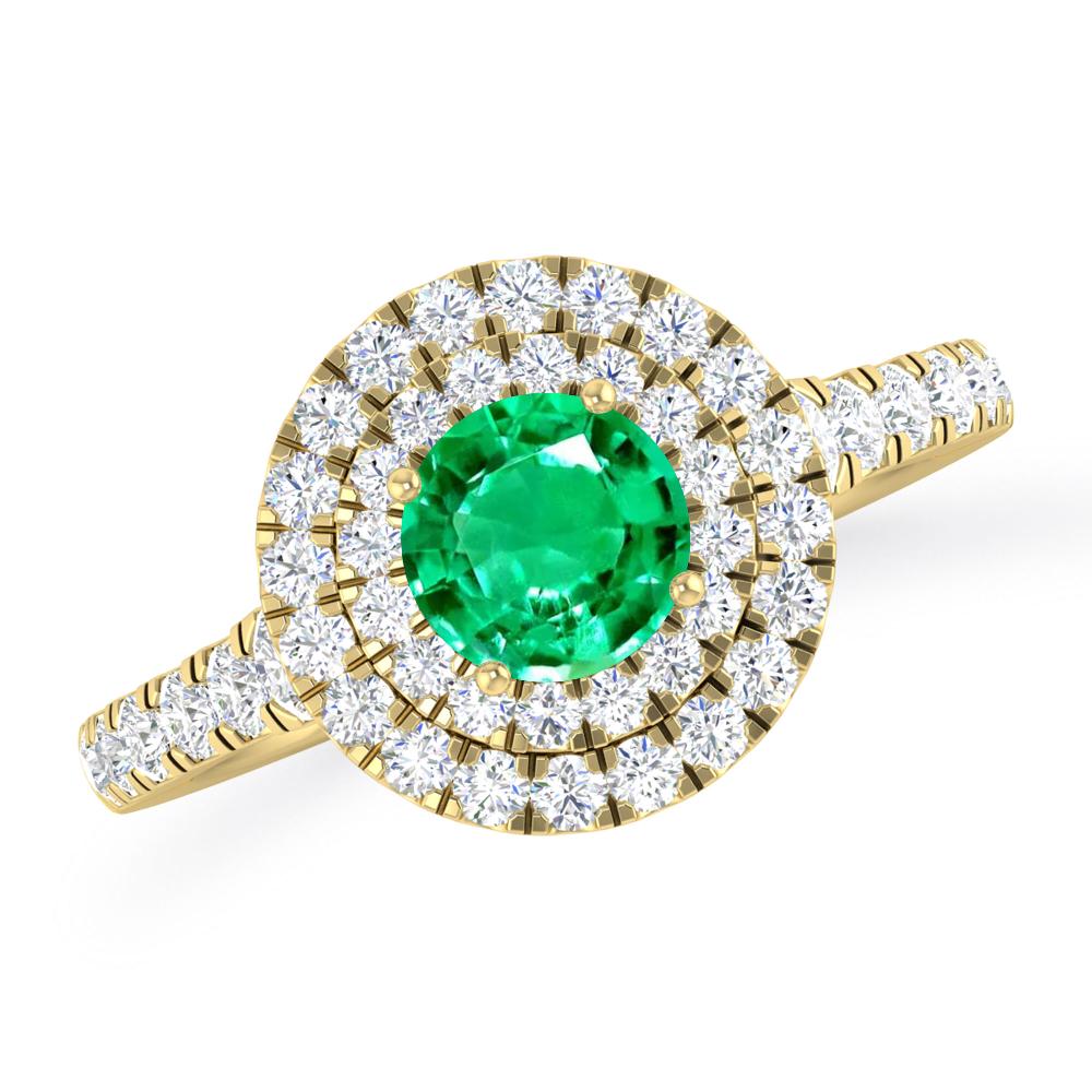 Yellow Gold - Emerald