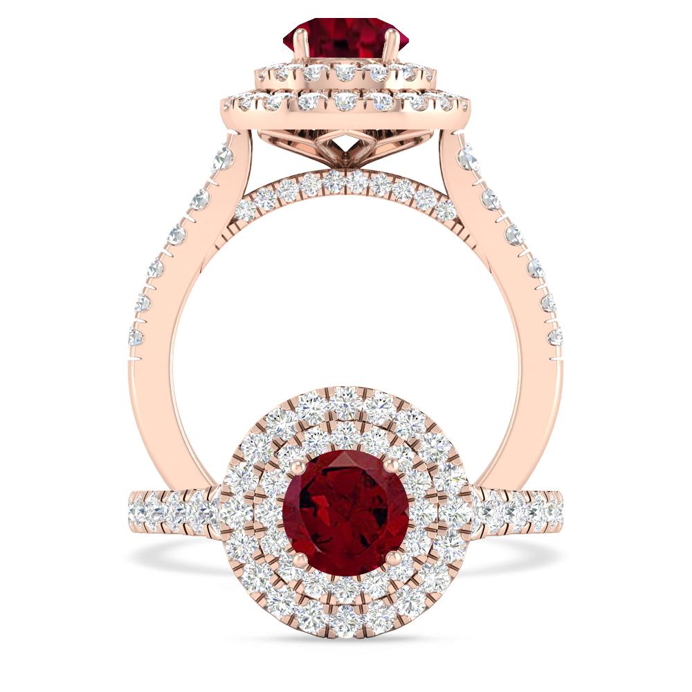 Rose Gold - Garnet