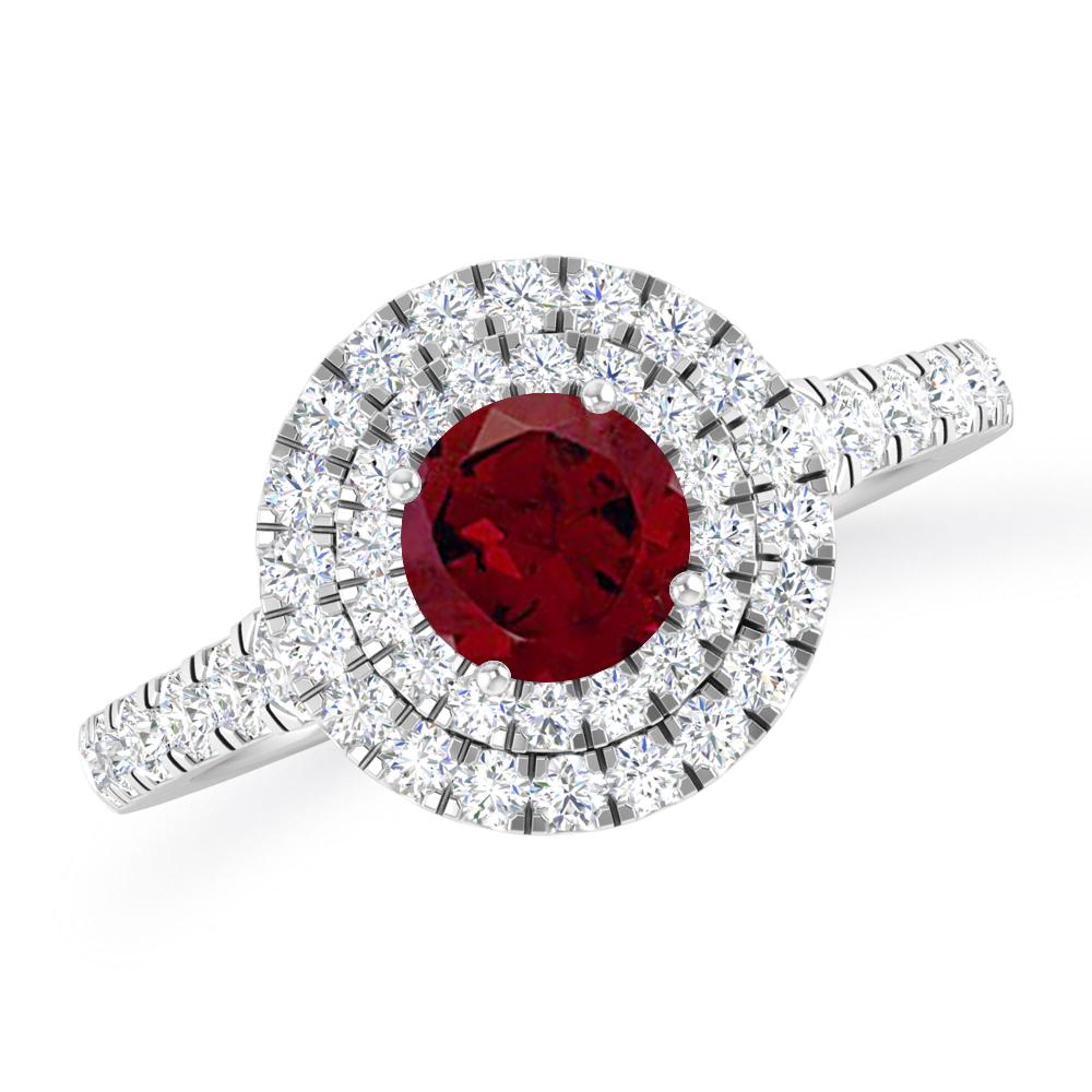 White Gold - Garnet