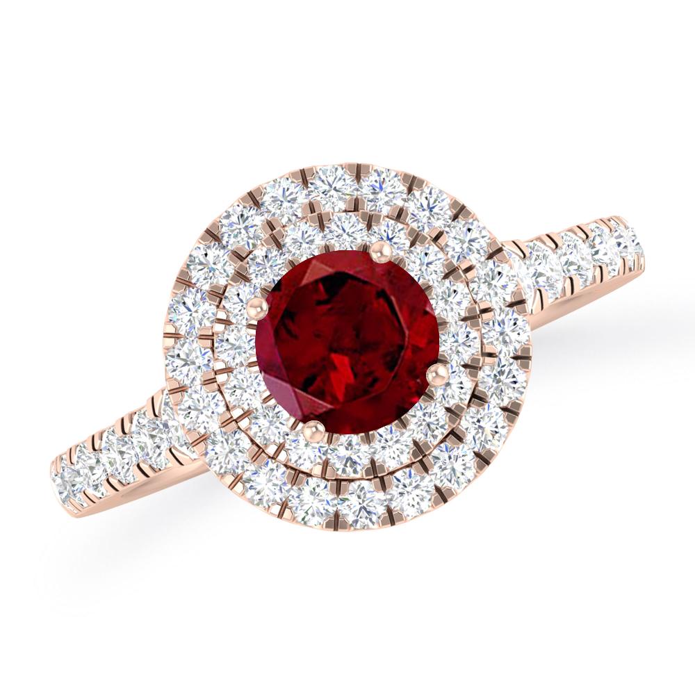 Rose Gold - Garnet