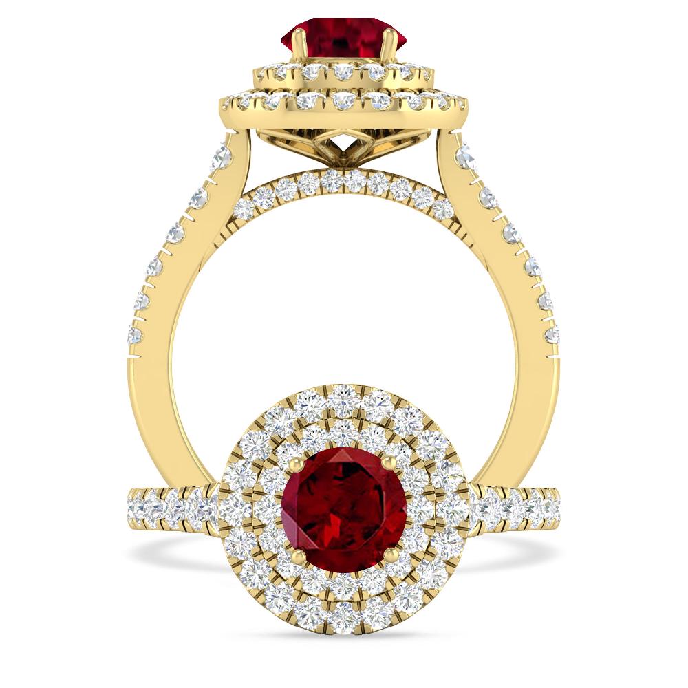 Yellow Gold - Garnet