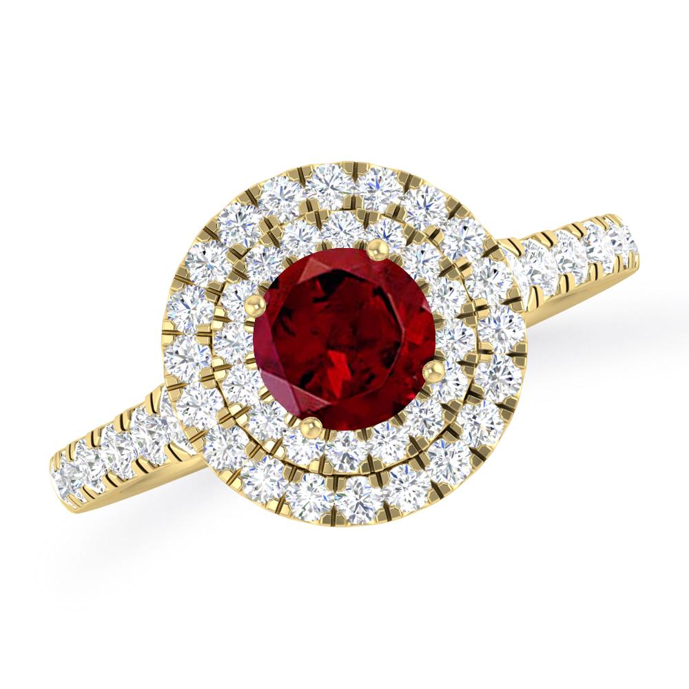 Yellow Gold - Garnet