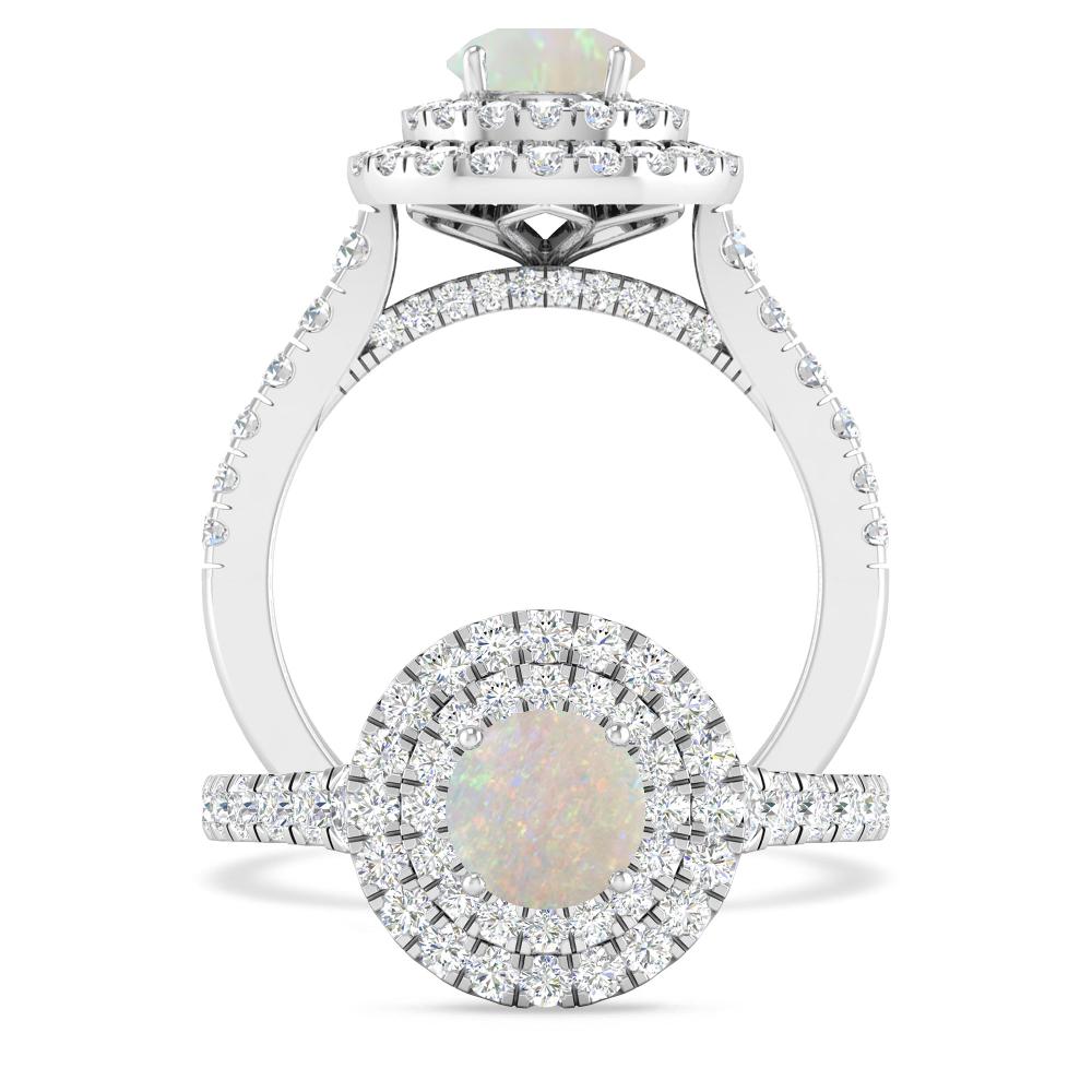 White Gold - Opal