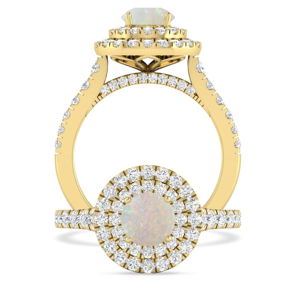 Yellow Gold - Opal