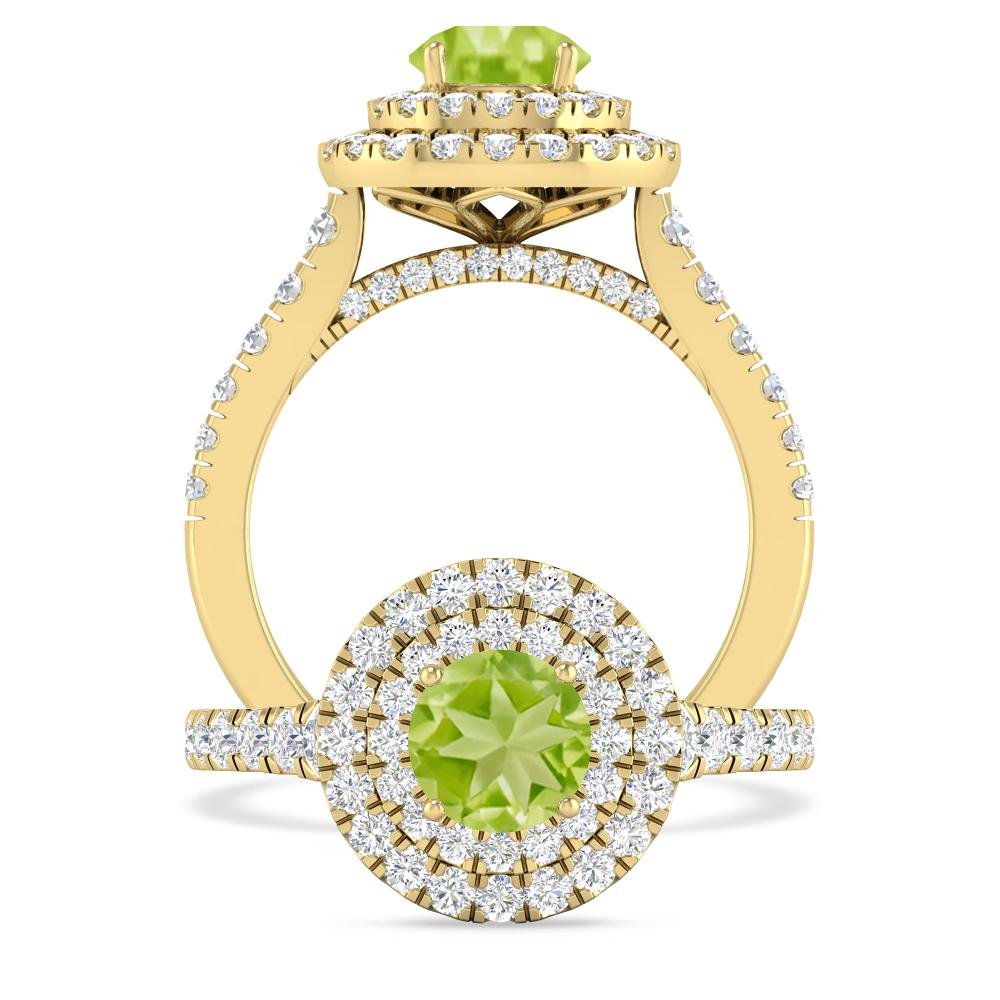 Yellow Gold - Peridot