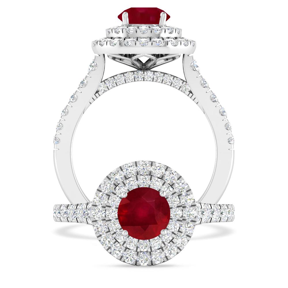 White Gold - Ruby