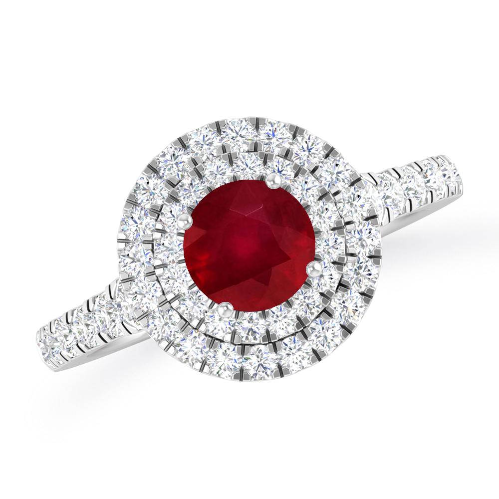 White Gold - Ruby