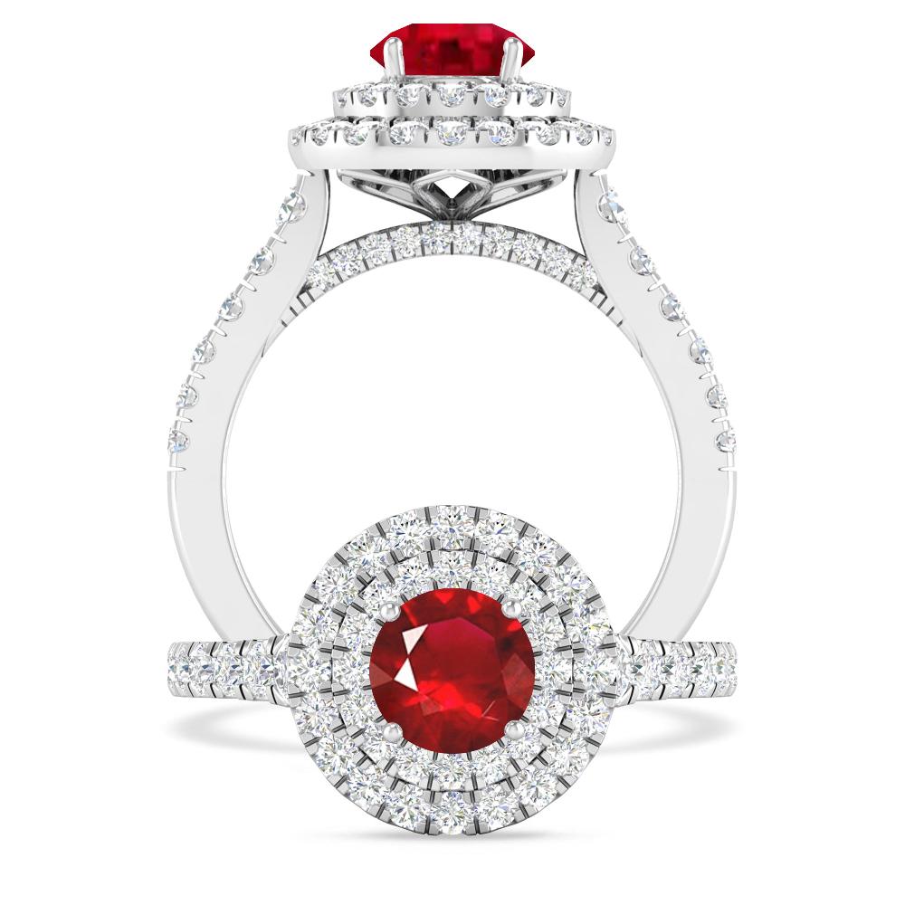 White Gold - Ruby