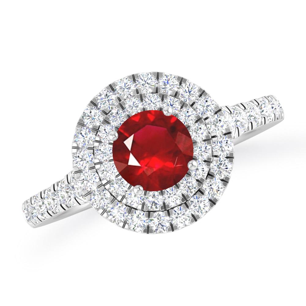 White Gold - Ruby