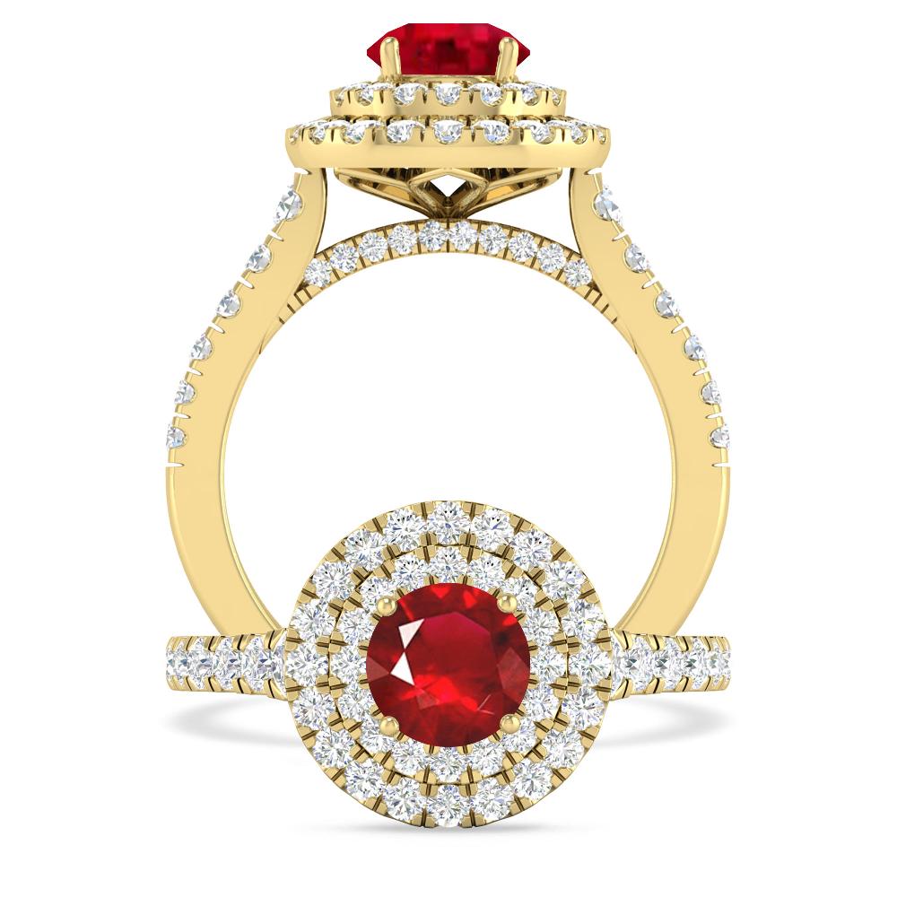 Yellow Gold - Ruby