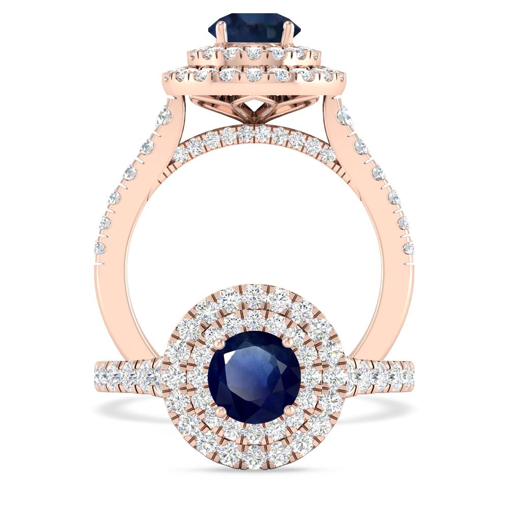 Rose Gold - Sapphire