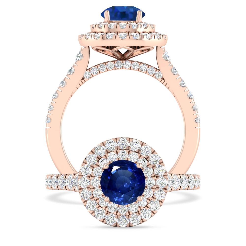 Rose Gold - Sapphire