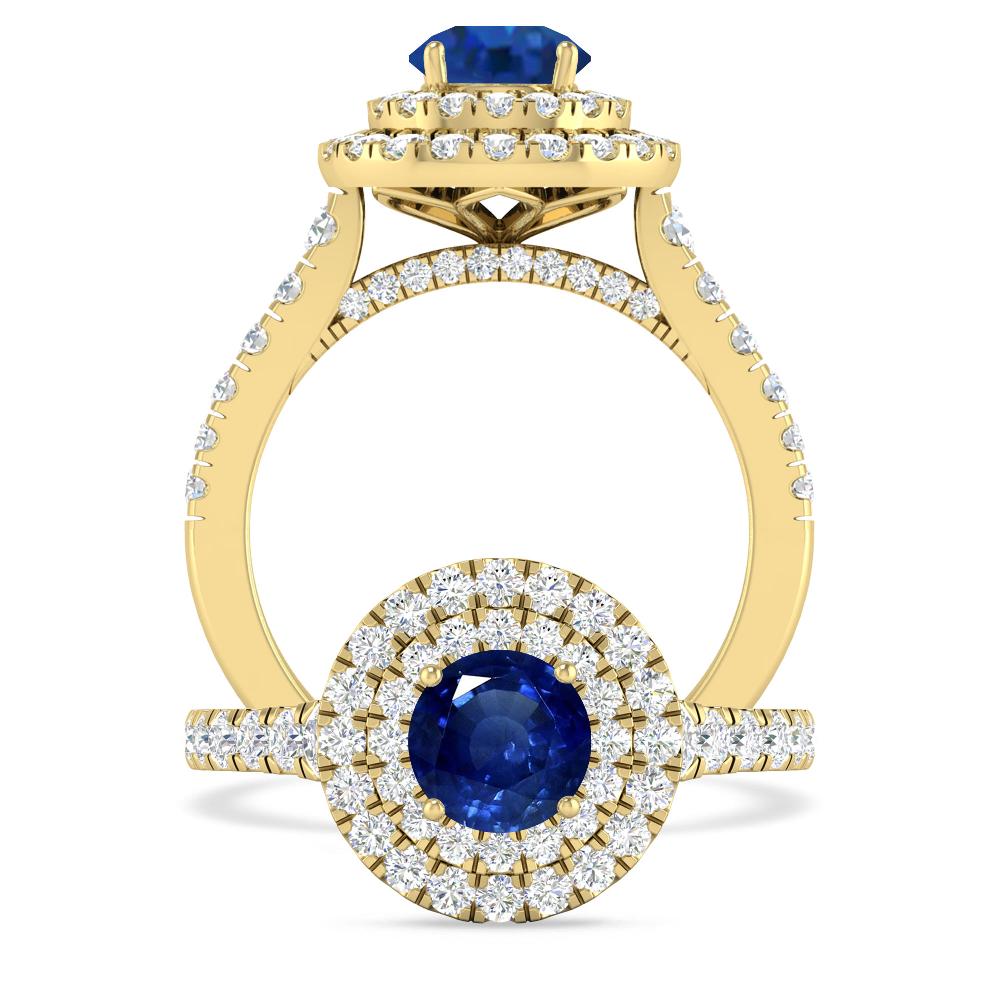 Yellow Gold - Sapphire
