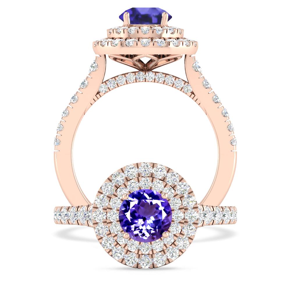 Rose Gold - Tanzanite
