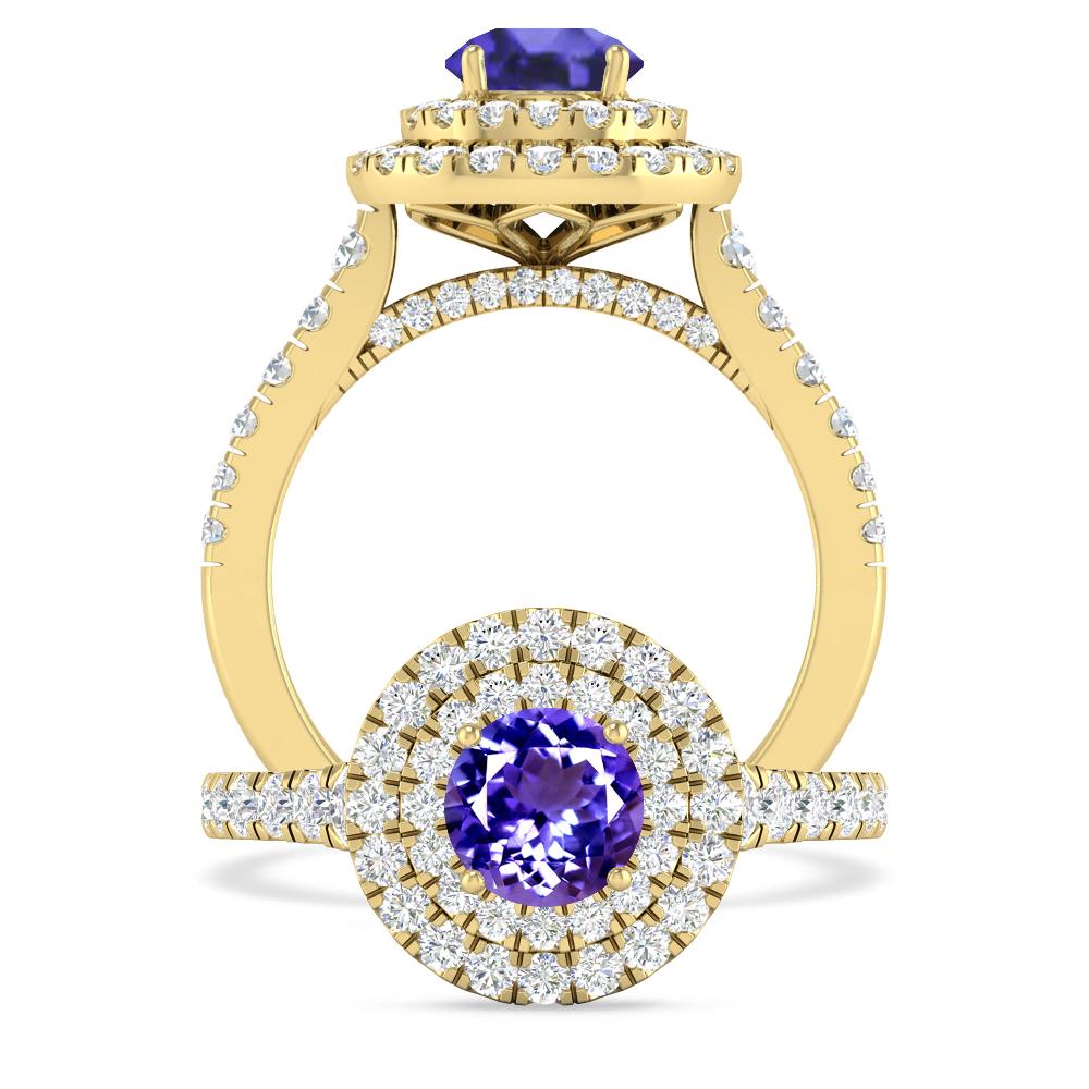 Yellow Gold - Tanzanite