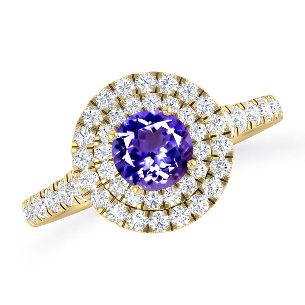 Yellow Gold - Tanzanite