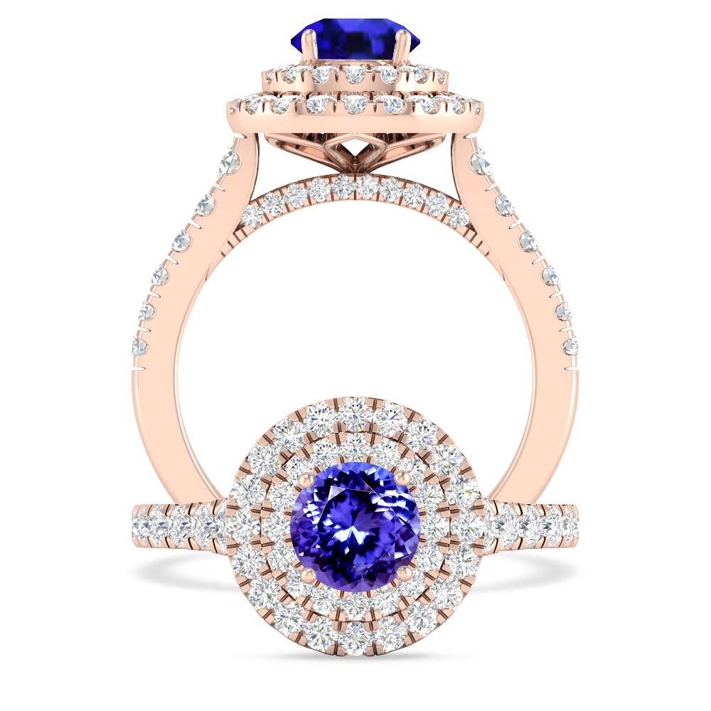 Rose Gold - Tanzanite
