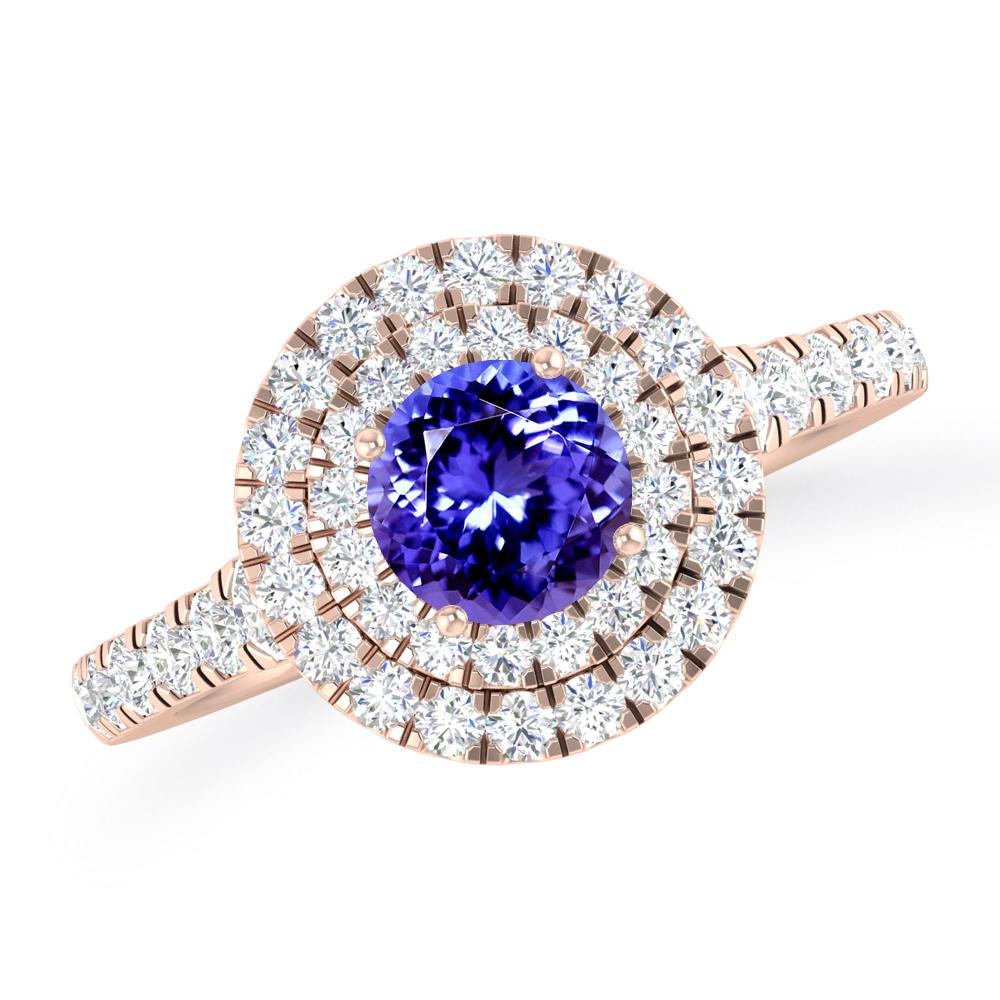 Rose Gold - Tanzanite