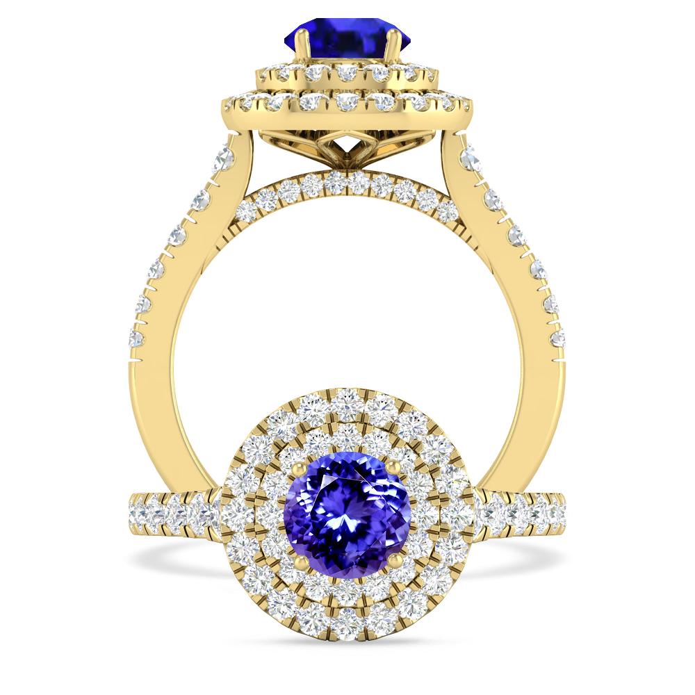 Yellow Gold - Tanzanite