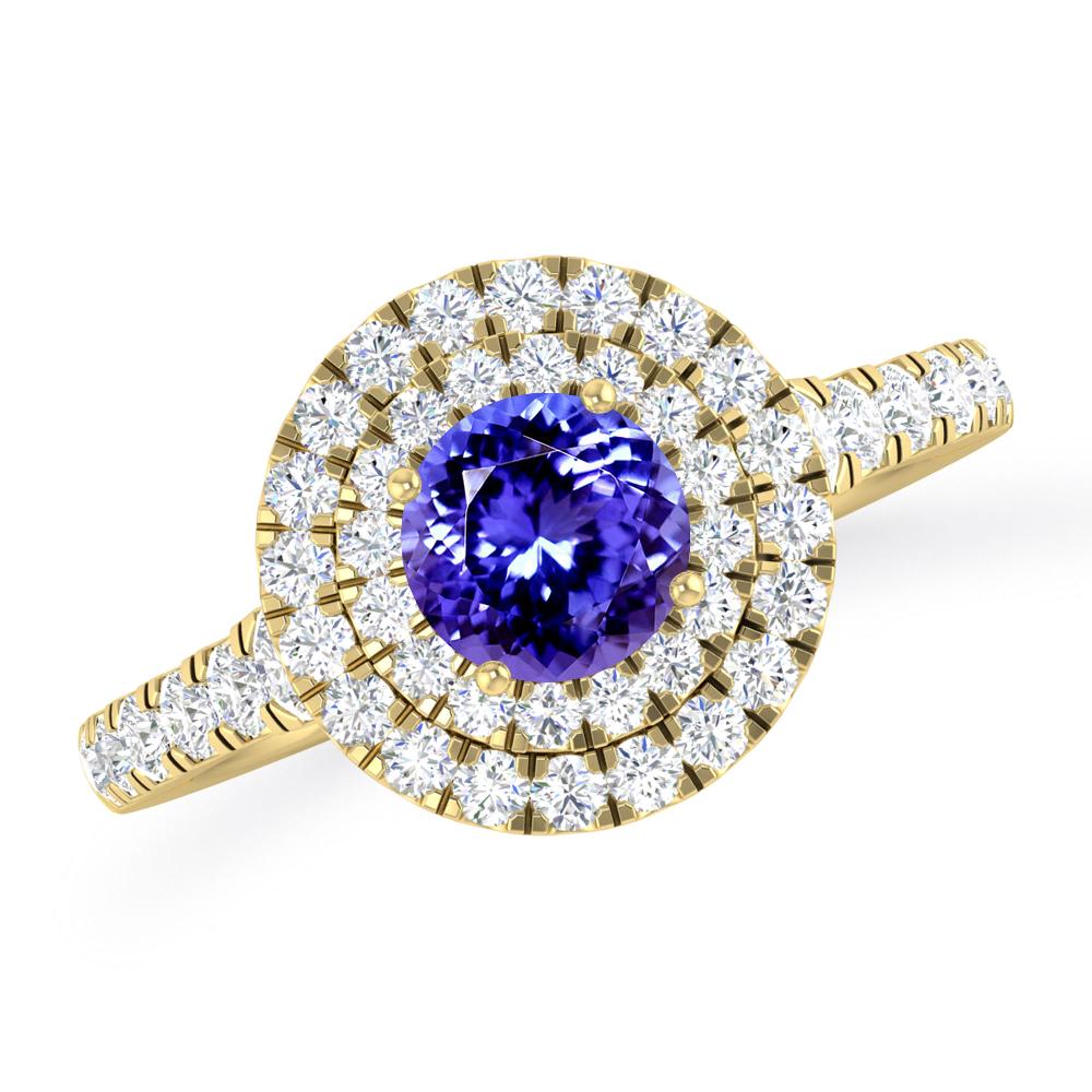 Yellow Gold - Tanzanite