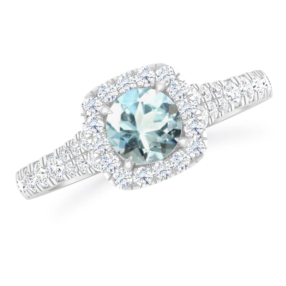 White Gold - Aquamarine