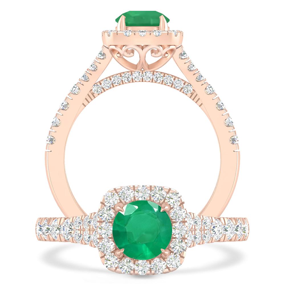 Rose Gold - Emerald