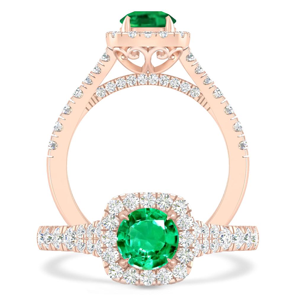 Rose Gold - Emerald