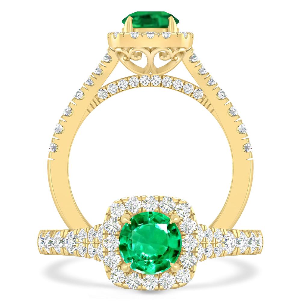 Yellow Gold - Emerald