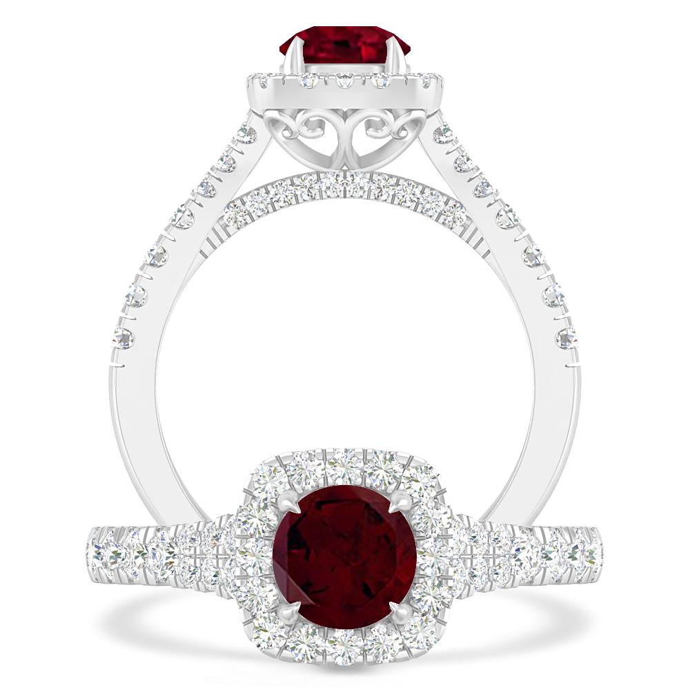 White Gold - Garnet