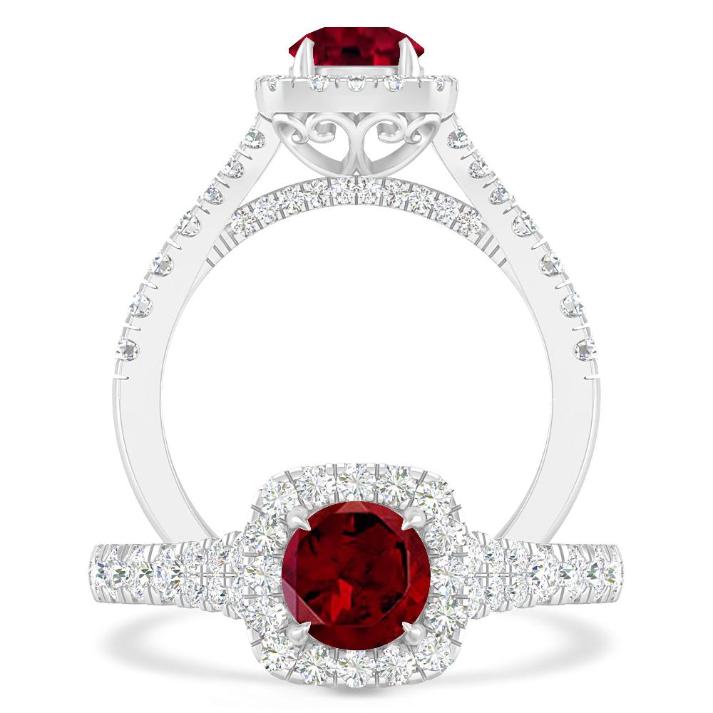 White Gold - Garnet