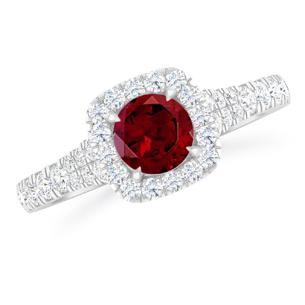 White Gold - Garnet
