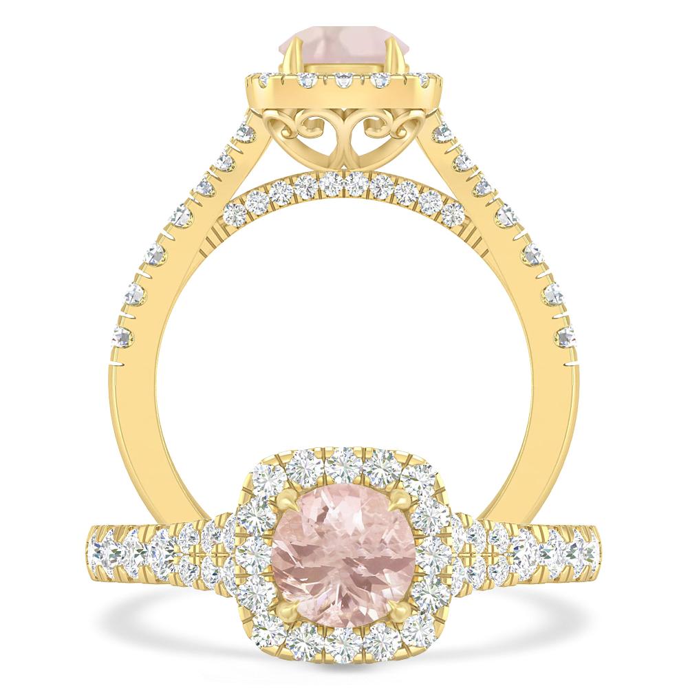 Yellow Gold - Morganite