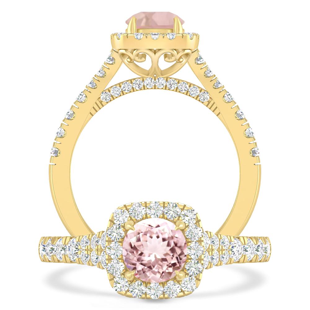 Yellow Gold - Morganite
