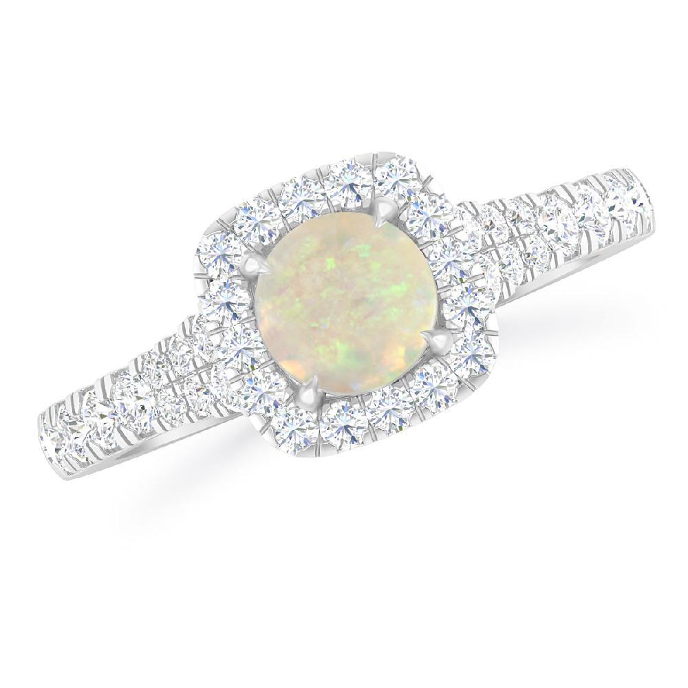 White Gold - Opal