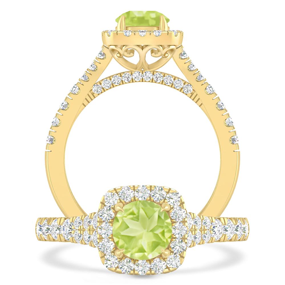 Yellow Gold - Peridot