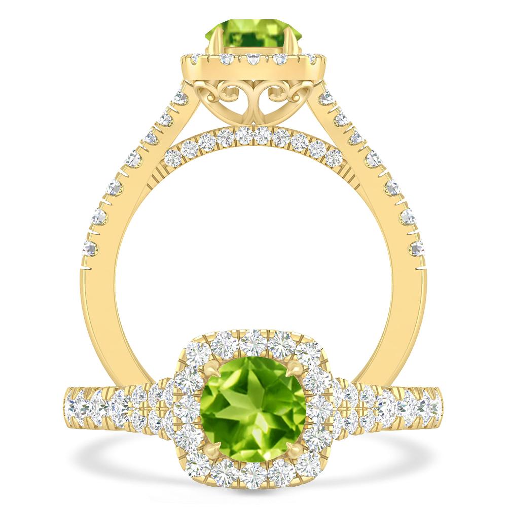 Yellow Gold - Peridot