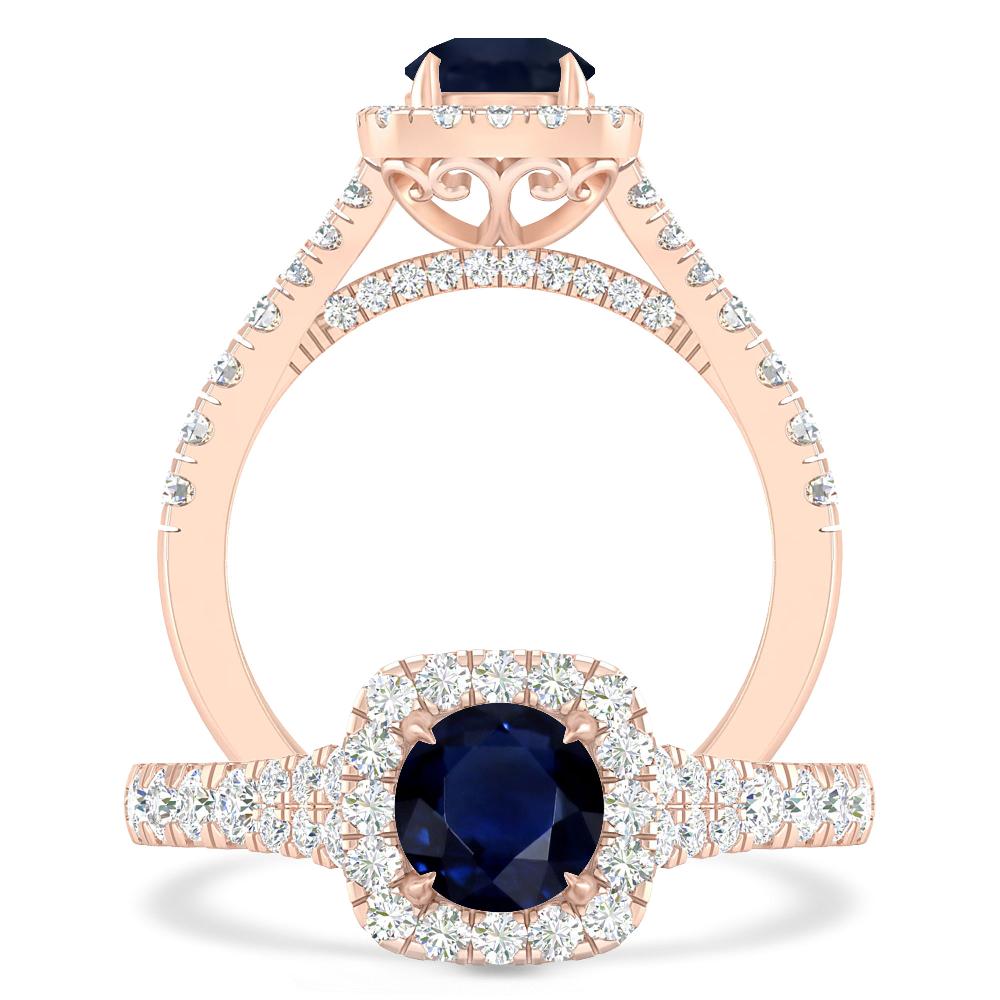 Rose Gold - Sapphire