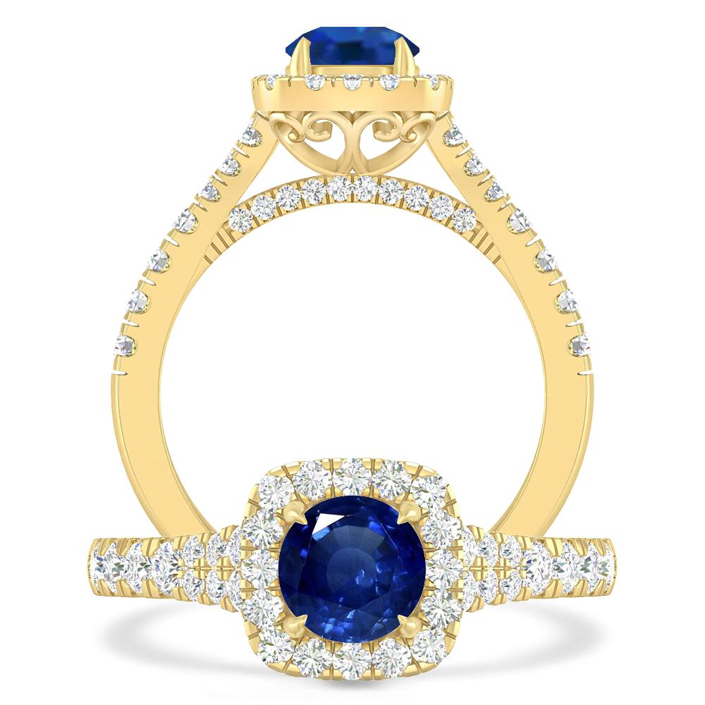 Yellow Gold - Sapphire
