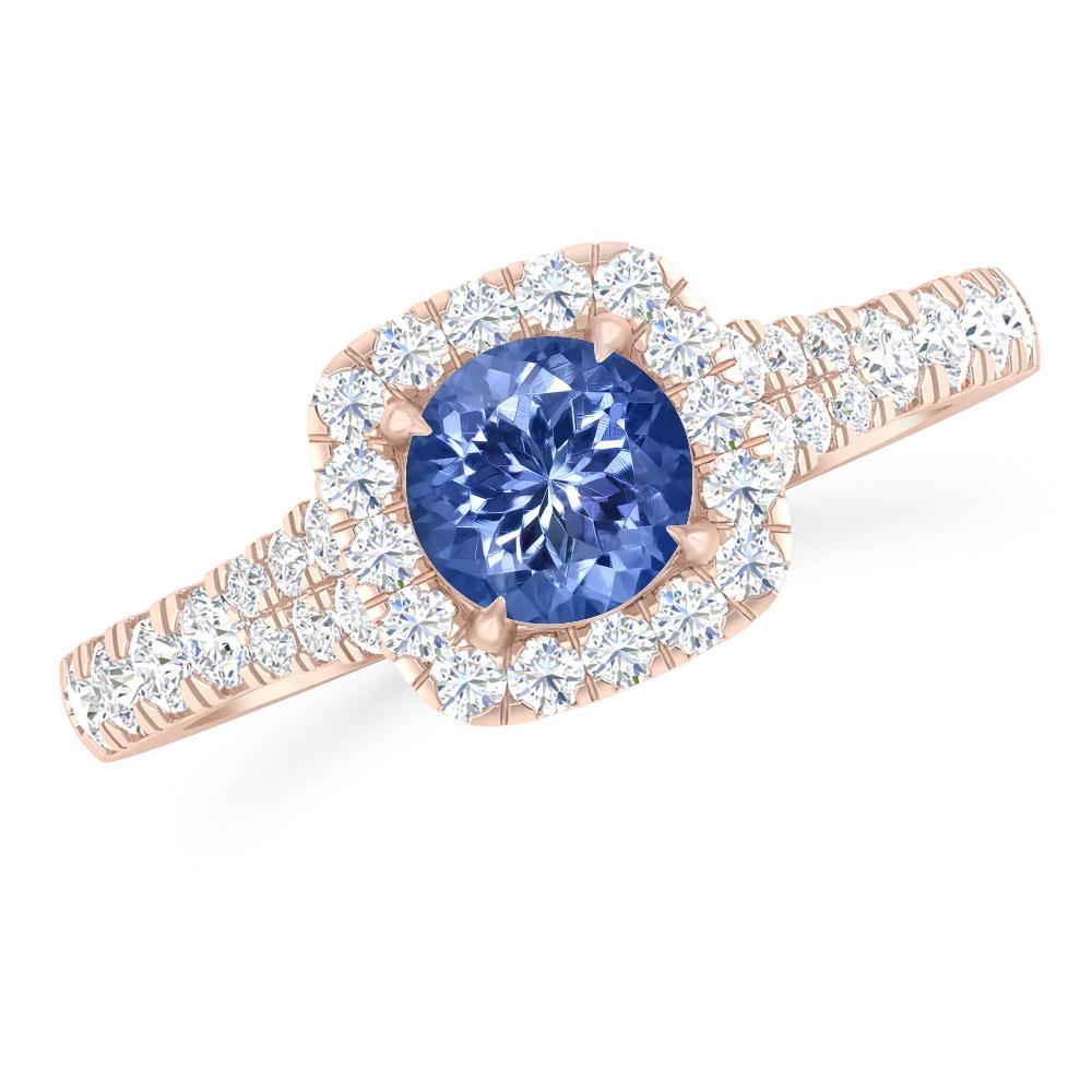 Rose Gold - Tanzanite