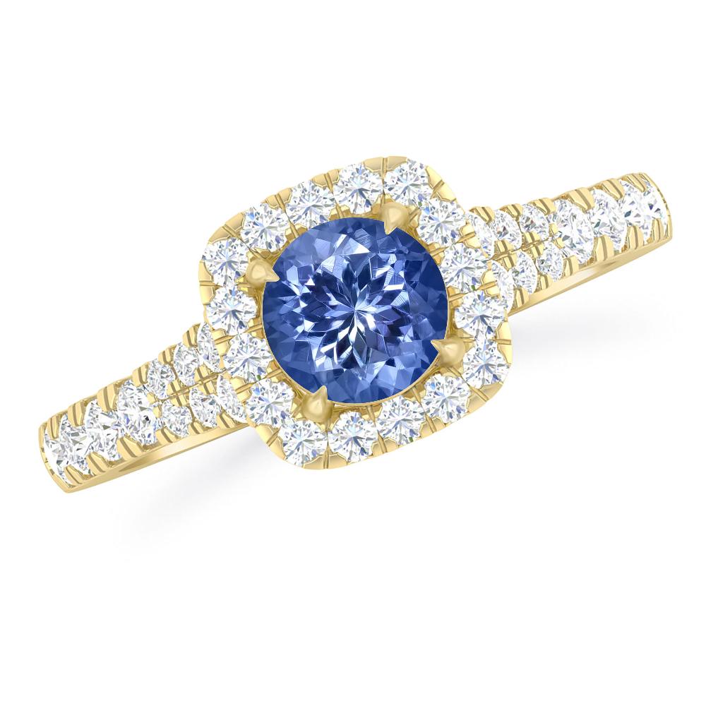 Yellow Gold - Tanzanite