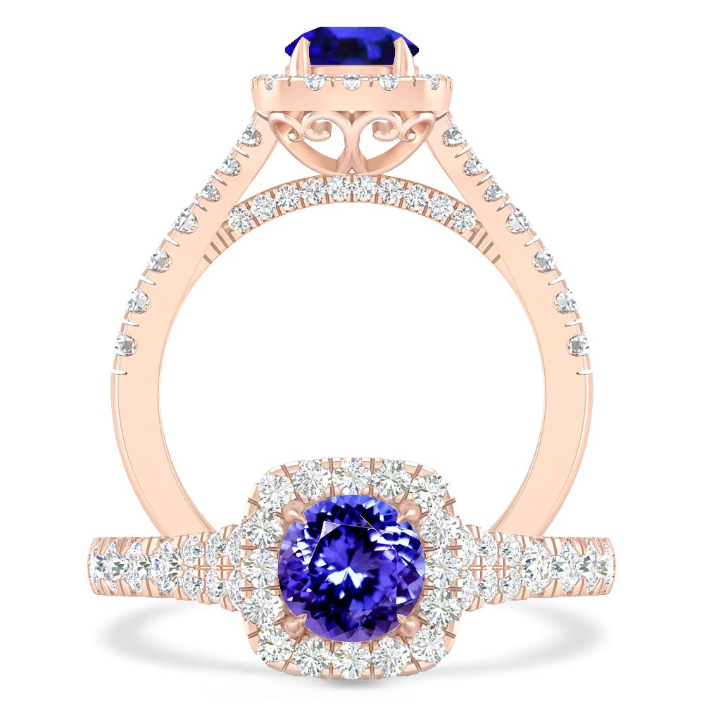 Rose Gold - Tanzanite
