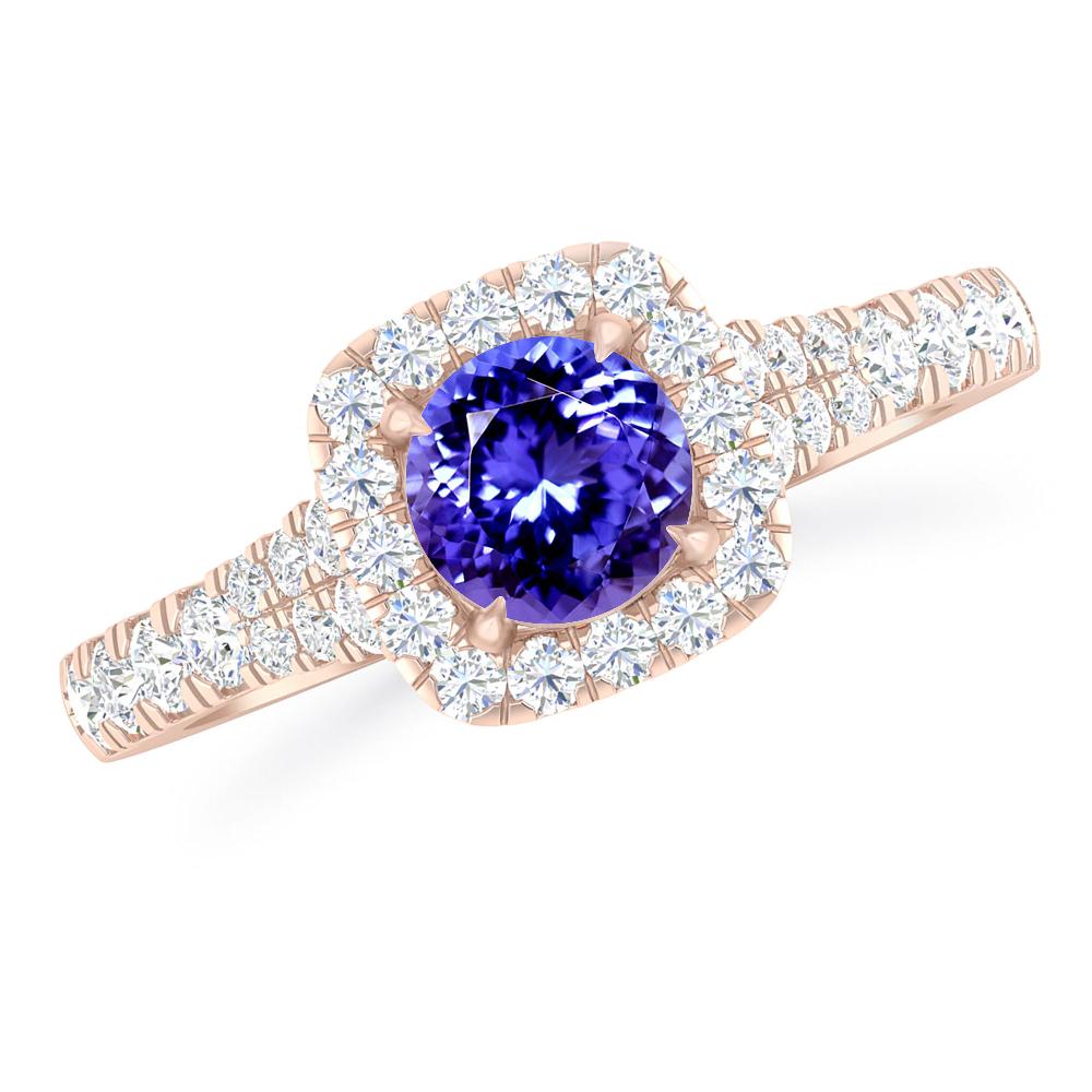 Rose Gold - Tanzanite