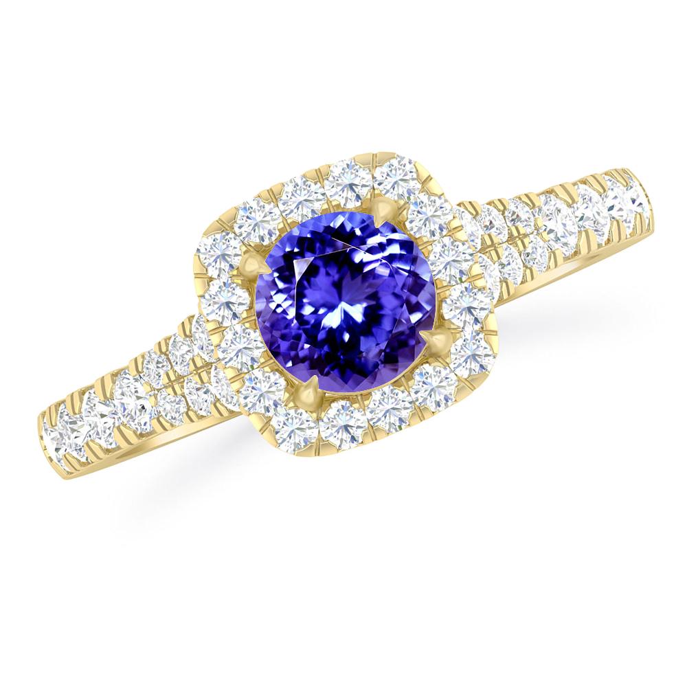 Yellow Gold - Tanzanite