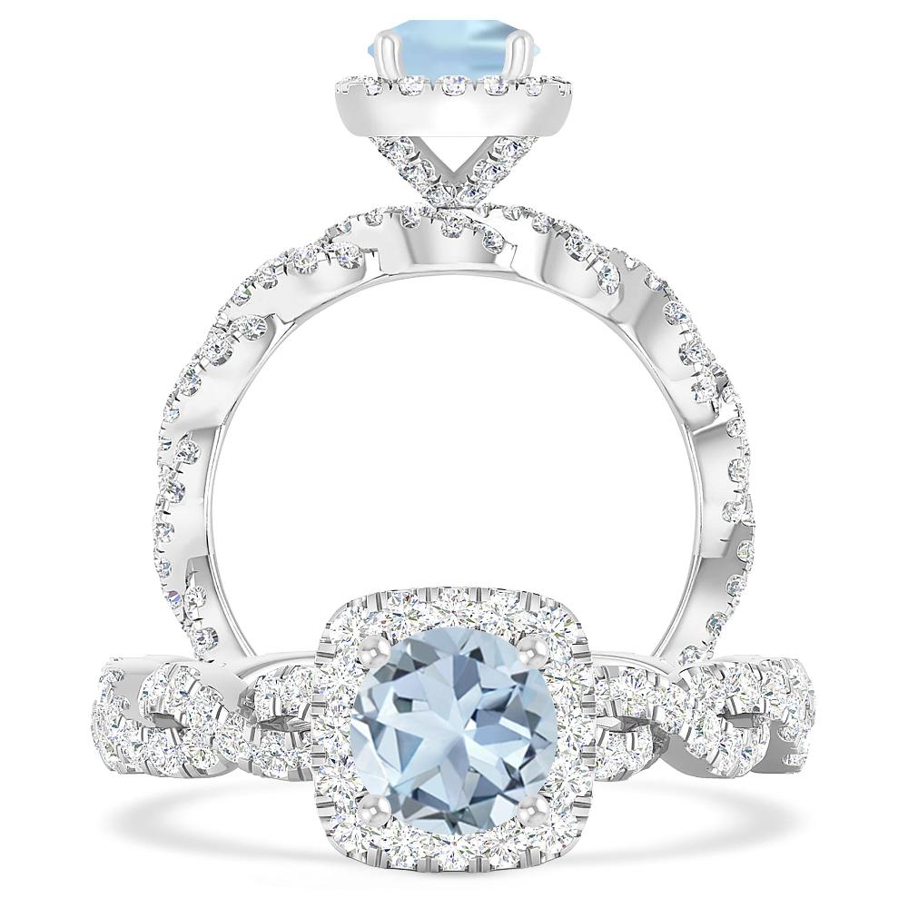 White Gold - Aquamarine