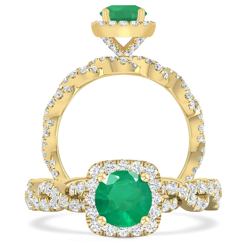 Yellow Gold - Emerald